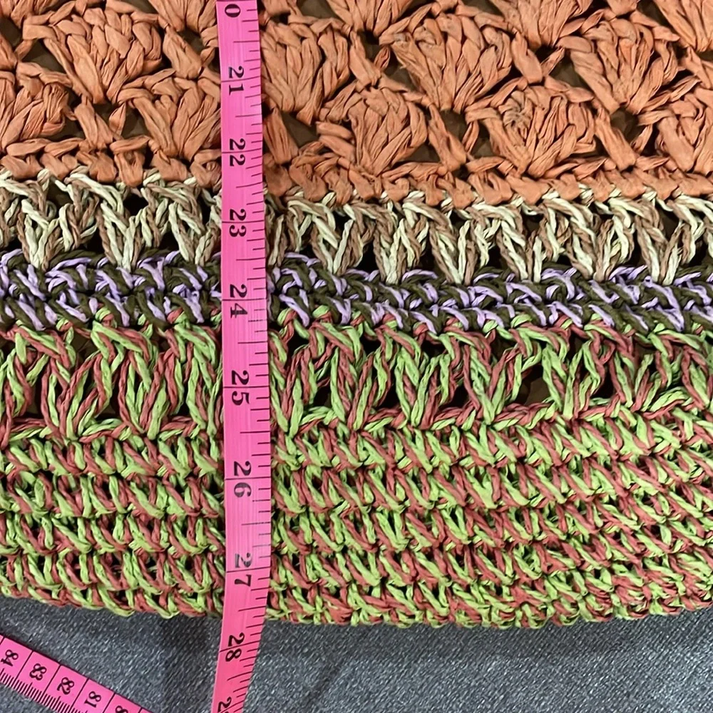 Sun ‘N’ Sand Raffia Rope Handle Straw like Hobo Bag